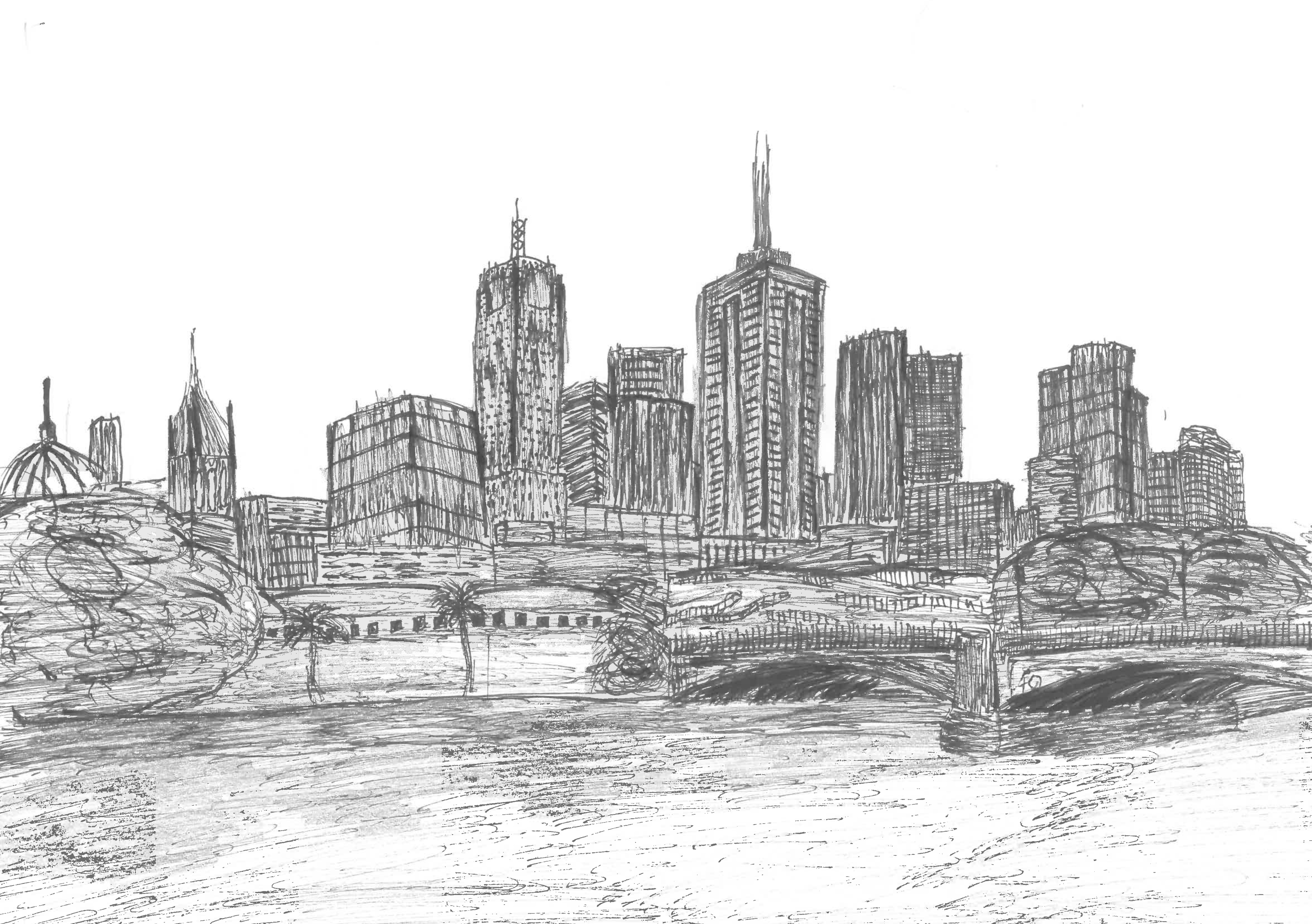 Drawing of Melbourne