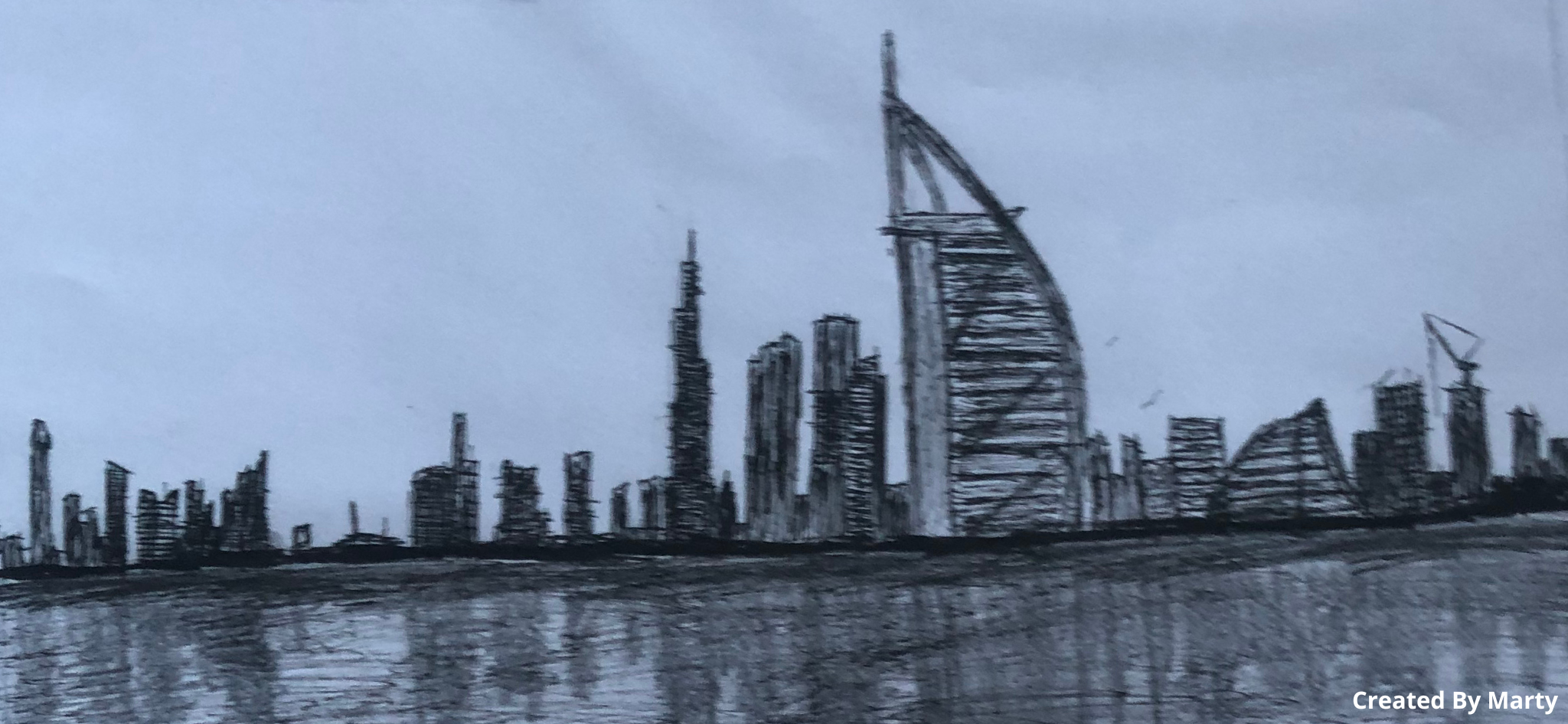 Drawing of Dubai